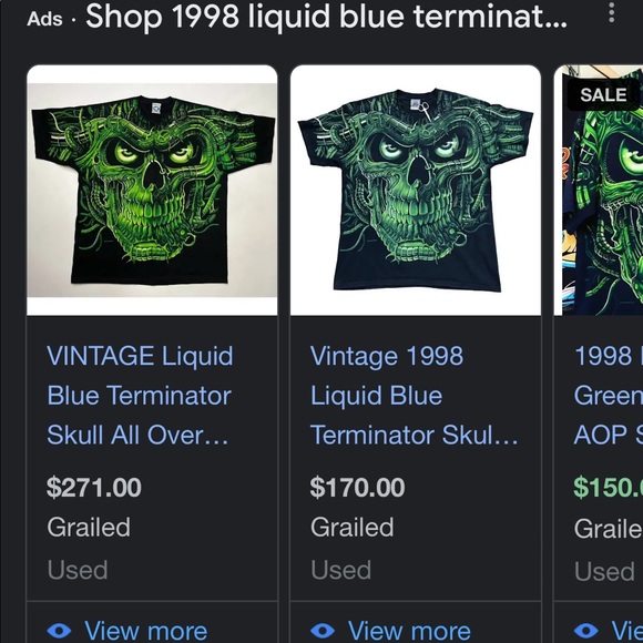 Vintage liquid blue terminator t shirt - Picture 4 of 7